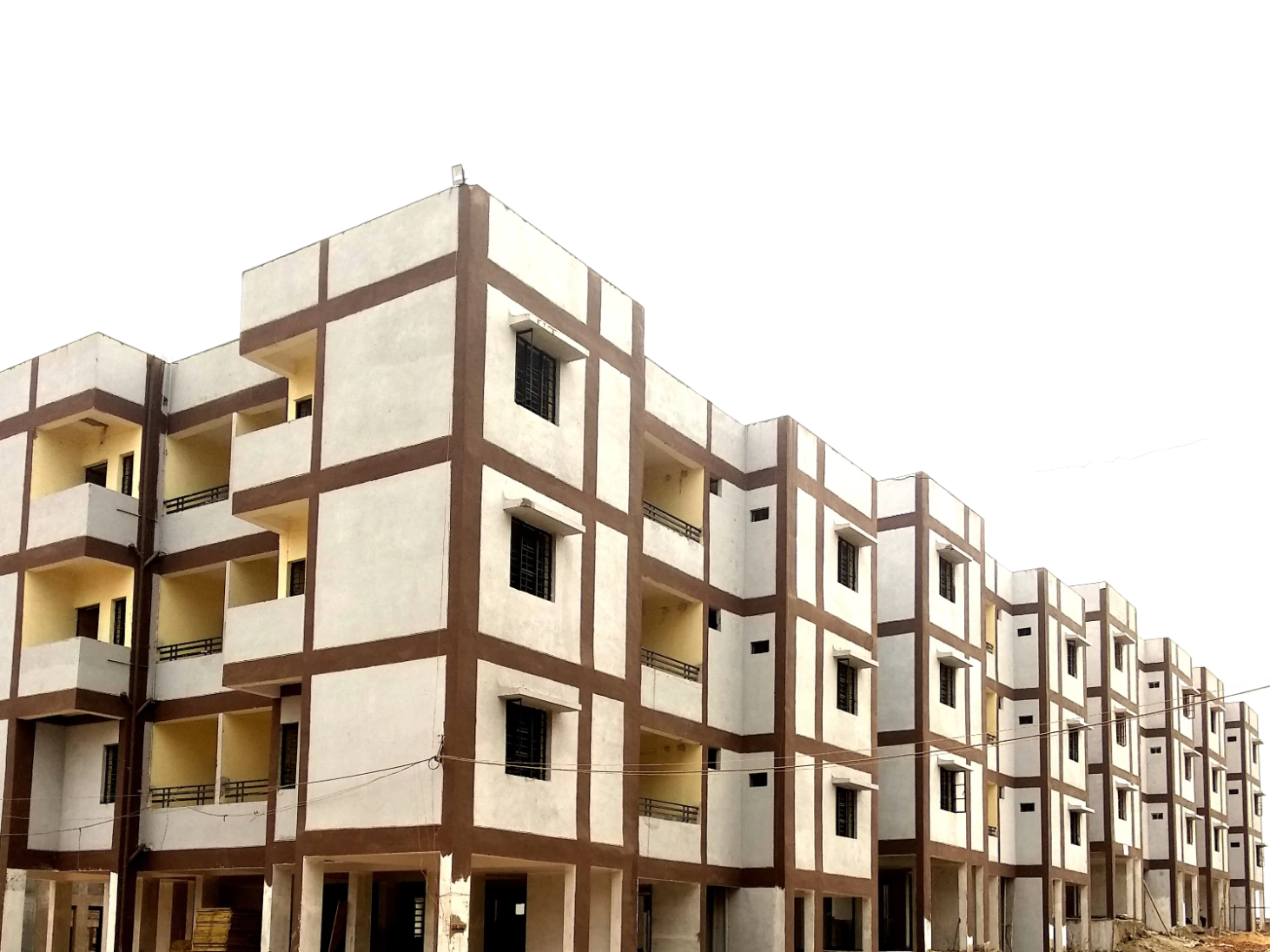 A Gujarat housing block under redevelopment
