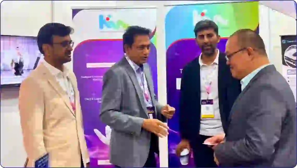 Conversations at the KISL stand