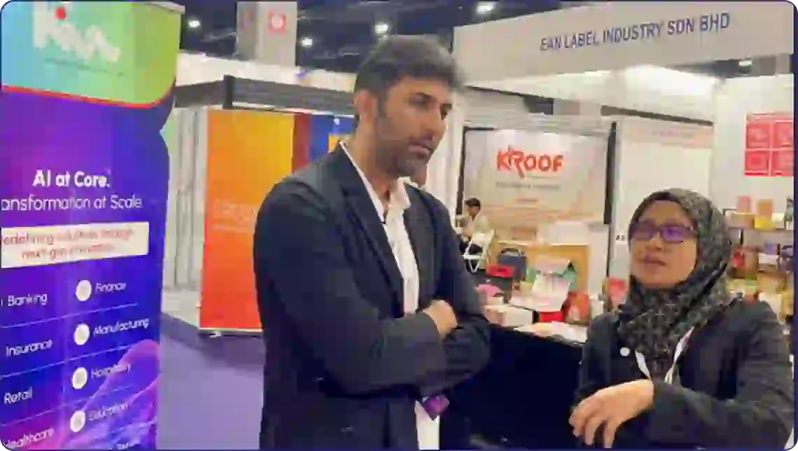 The KISL brand on the exhibition floor