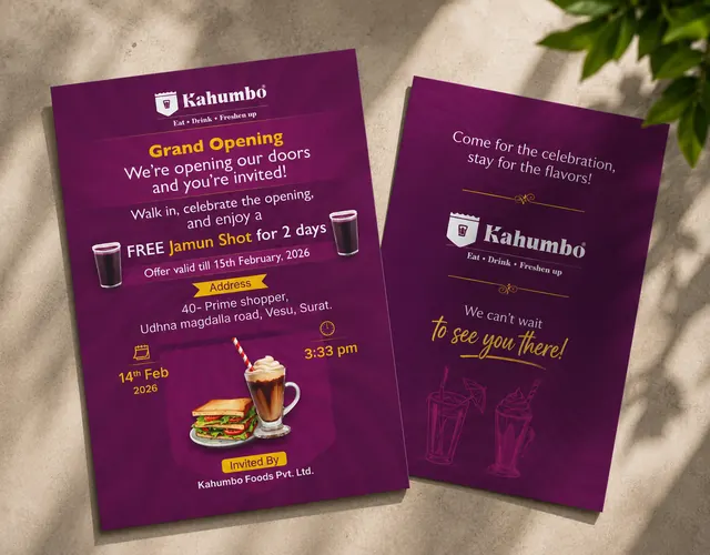 Kudrati Kahumbo opening card