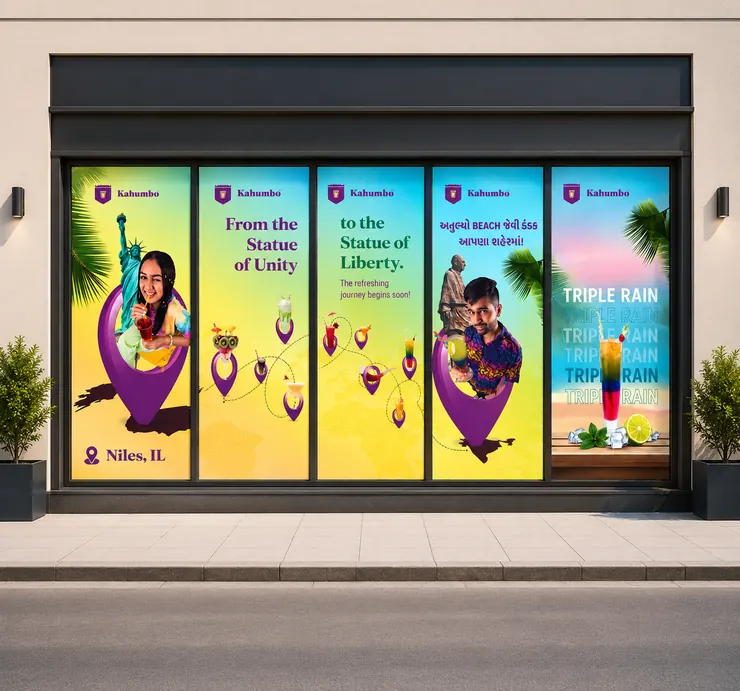Kudrati Kahumbo window hoardings