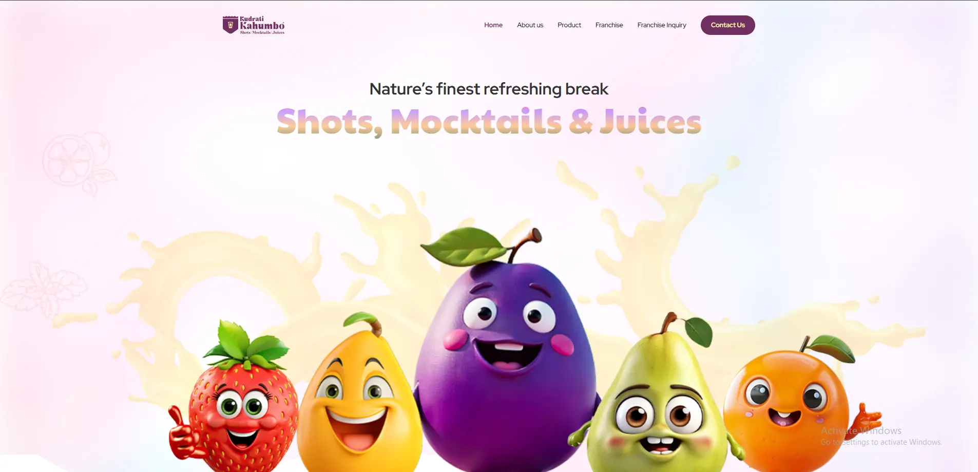 The Kudrati Kahumbo website home page