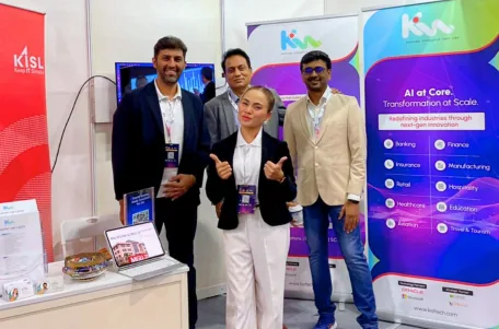 The KISL stand at the exhibition