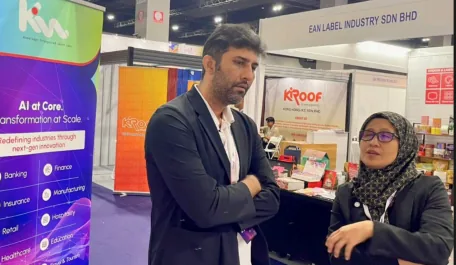 The KISL brand on the exhibition floor