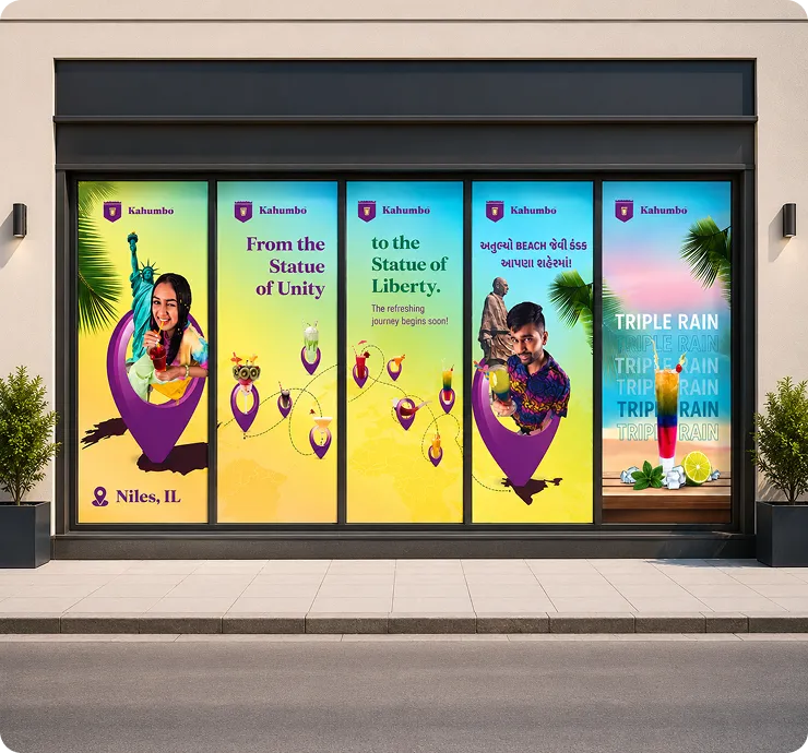 Kudrati Kahumbo window hoardings