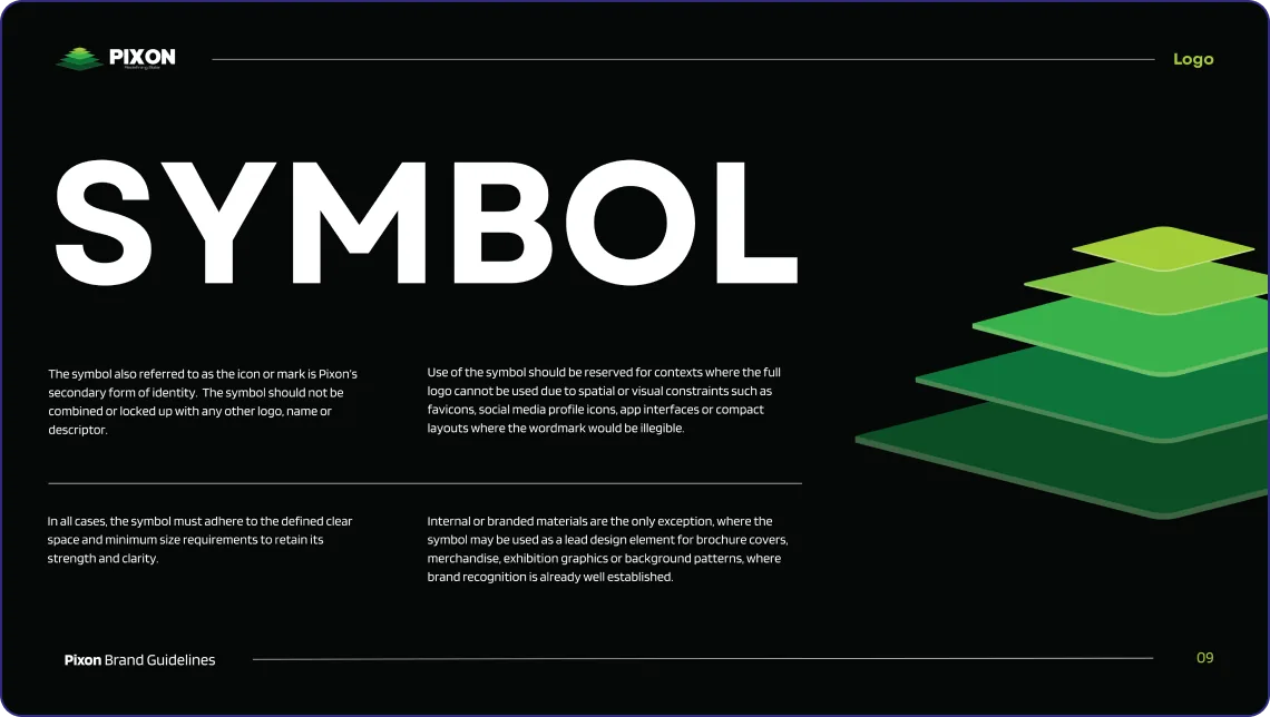 PIXON brand guidelines — cover
