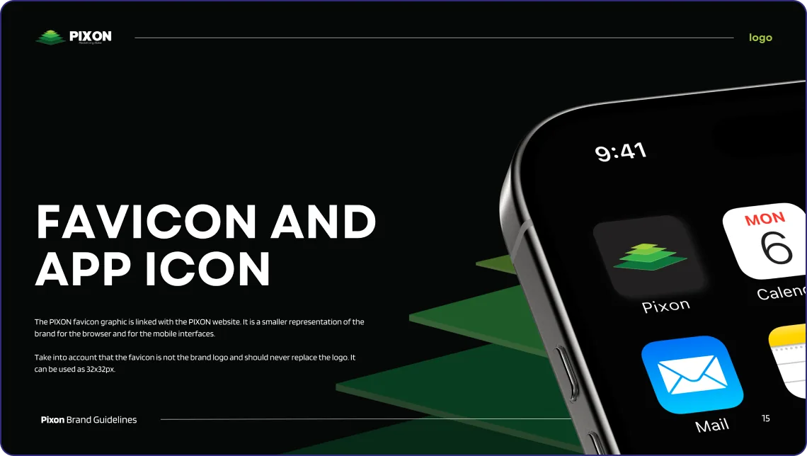 PIXON brand guidelines — cover