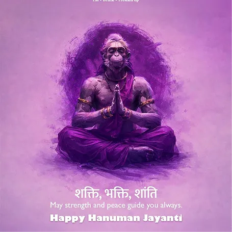 Happy Hanuman Jayanti social post