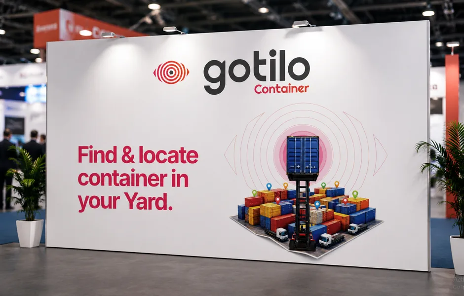 Gotilo stall banner at an industry exhibition