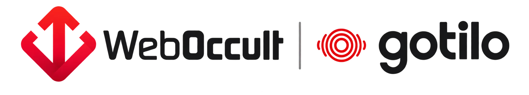 The WebOccult and Gotilo logo lockup