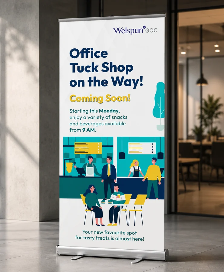 The office tuck shop standee