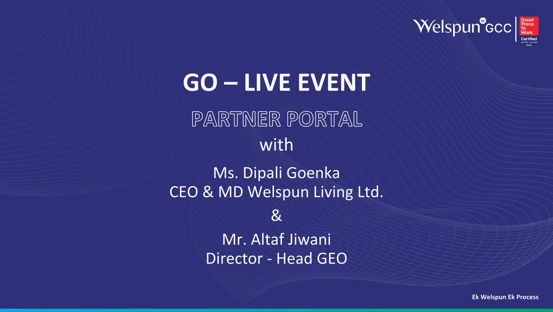 The partner portal go-live event slide