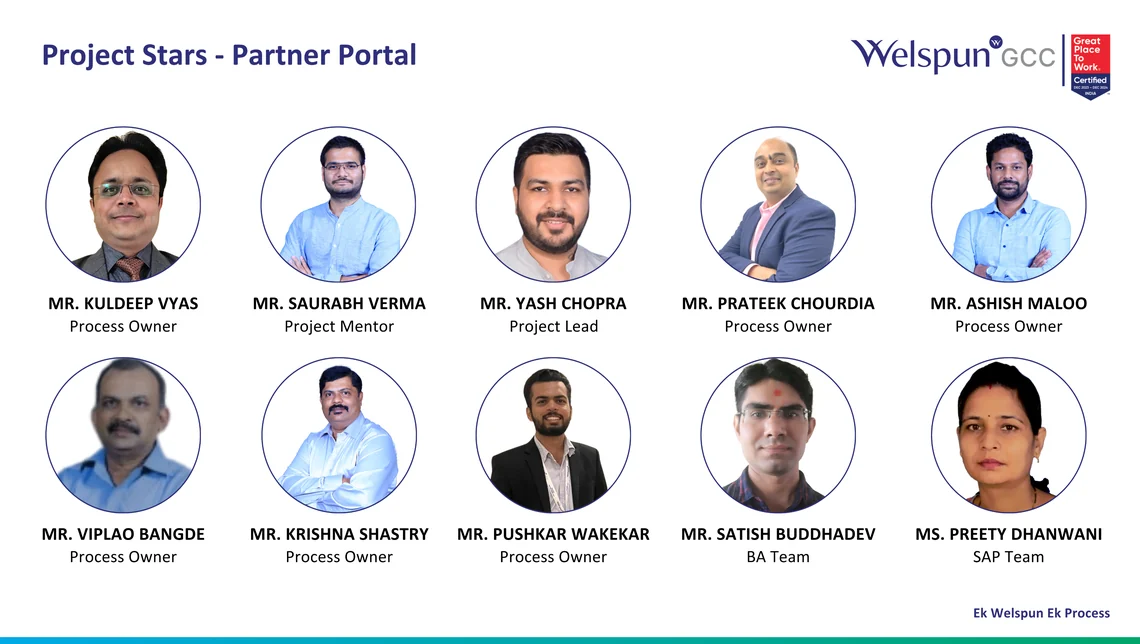 Project stars, the partner portal team