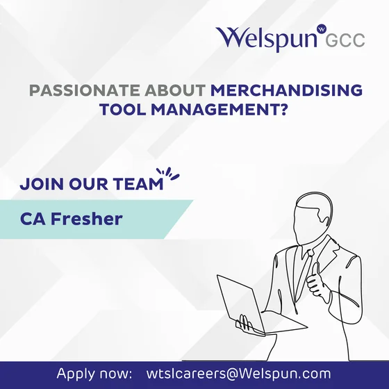 Join our team, CA fresher