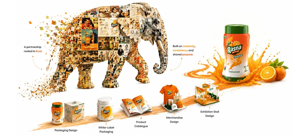 Rasna brand extension visual