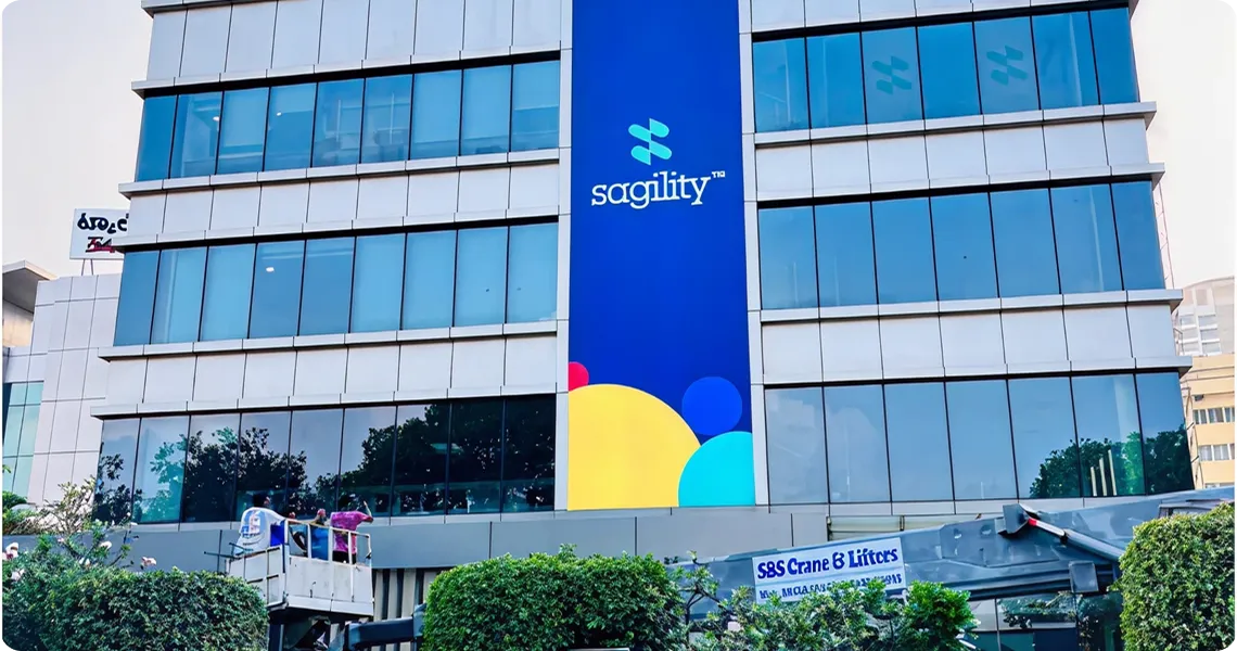 Sagility event office branding