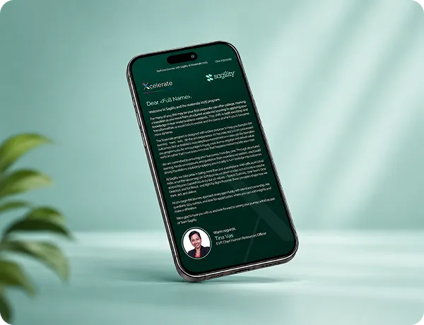 Xcelerate emailer