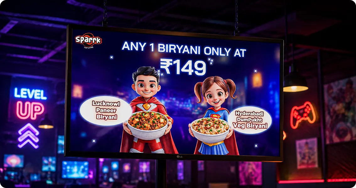 Sparrk birthday game zone promotion