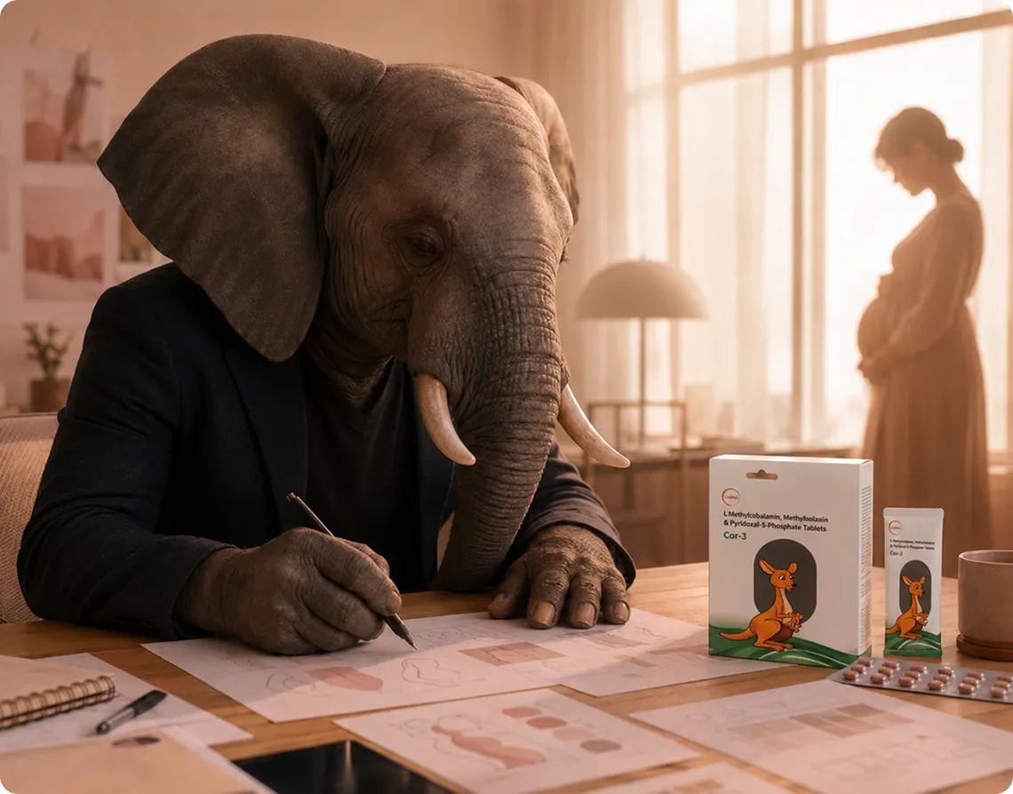 COR-3 mascot concept for maternal care