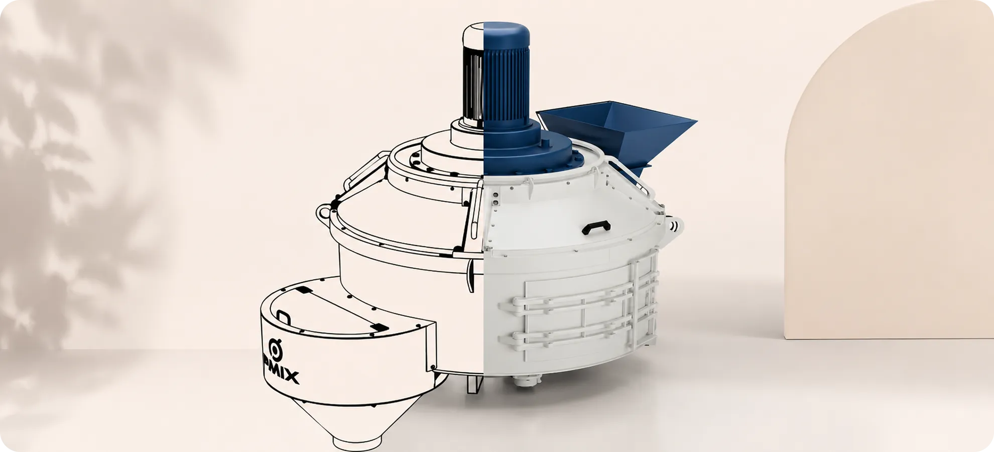 PMIX 3D product rendering — blade detail views
