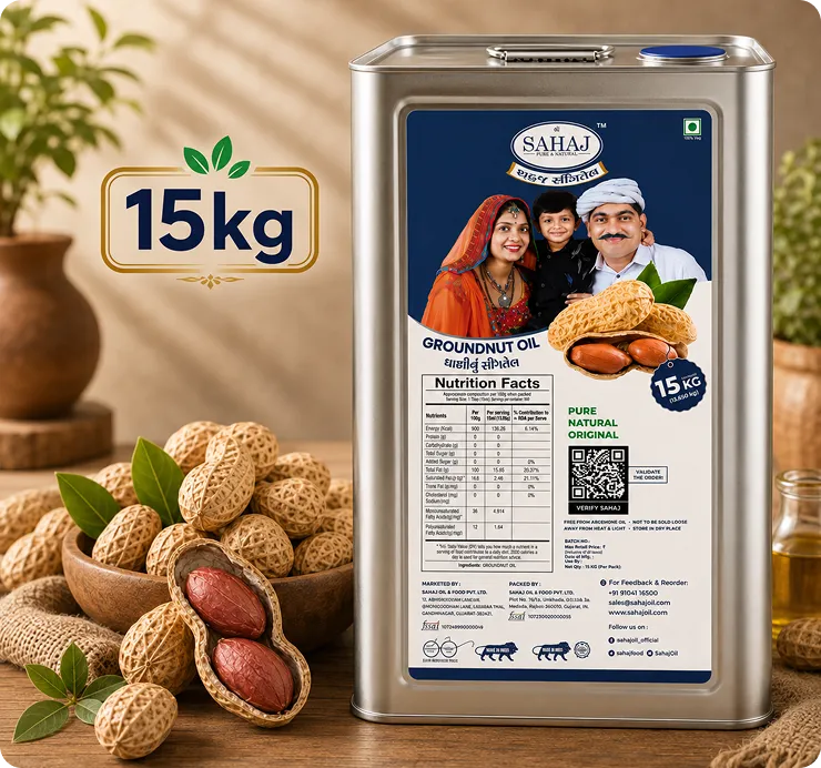 Sahaj groundnut oil — 15 kg tin